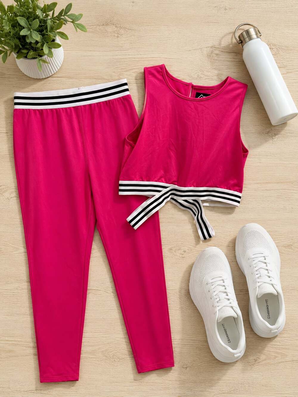 Zelos  Women's Two Piece Outfit workout  Top &  Pants Sz XL